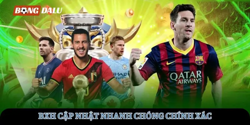 BXH cập nhật nhanh chóng chính xác